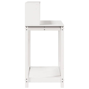 Pflanztisch Weiß Kiefer Massivholz 108cm