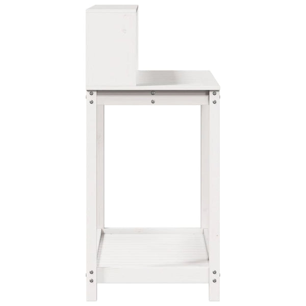 Pflanztisch Weiß Kiefer Massivholz 108cm