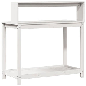 Pflanztisch Weiß Kiefer Massivholz 108cm