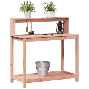 Pflanztisch Douglasie mit Ablagen 108cm