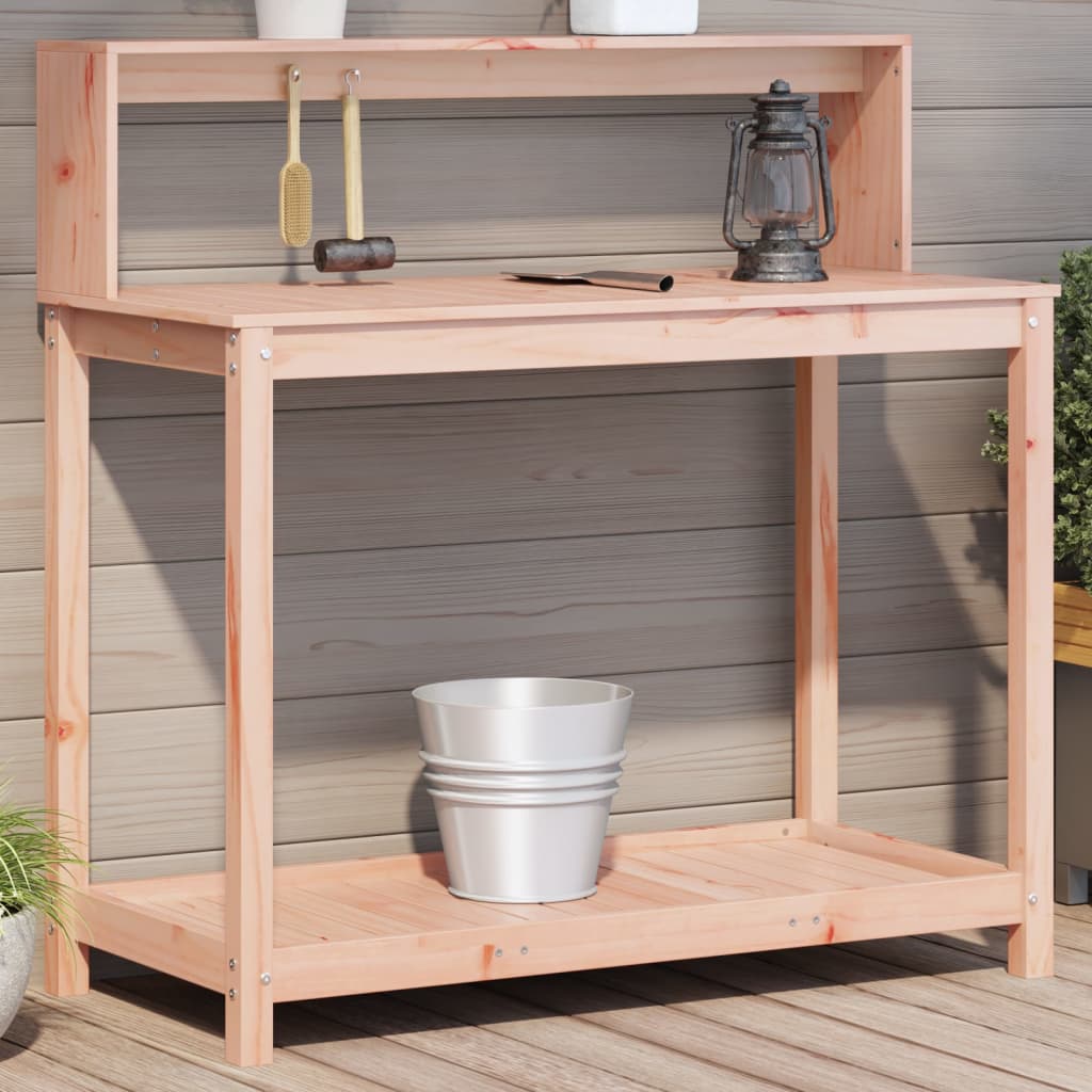 Pflanztisch Douglasie mit Ablagen 108cm