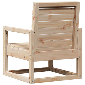 Massivholz Gartenstuhl Kiefer 57,5x63x76 cm