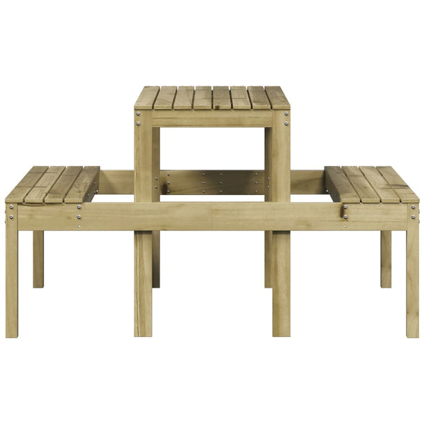 Picknicktisch aus Kiefernholz, 110x134 cm