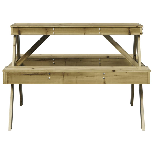 Picknicktisch aus Kiefernholz, 105x134 cm