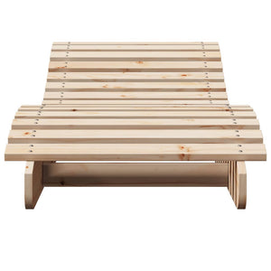 Sonnenliegen 2er Set Kiefer Massivholz