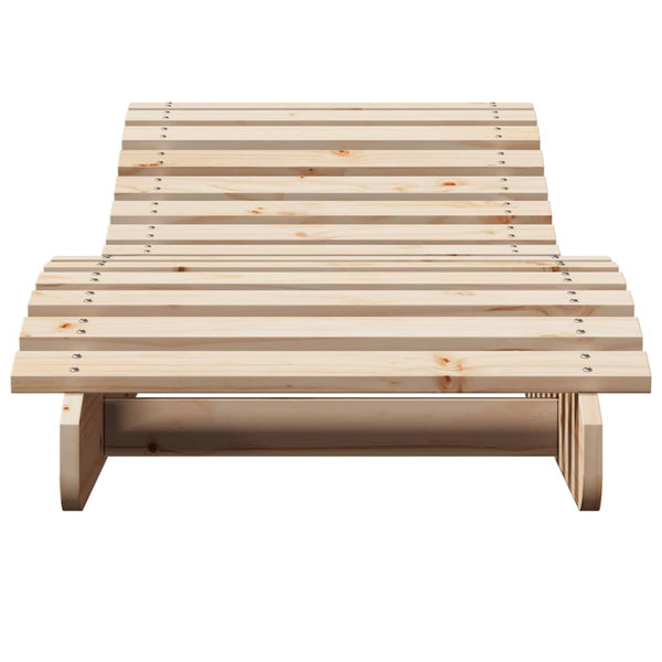 Sonnenliegen 2er Set Kiefer Massivholz