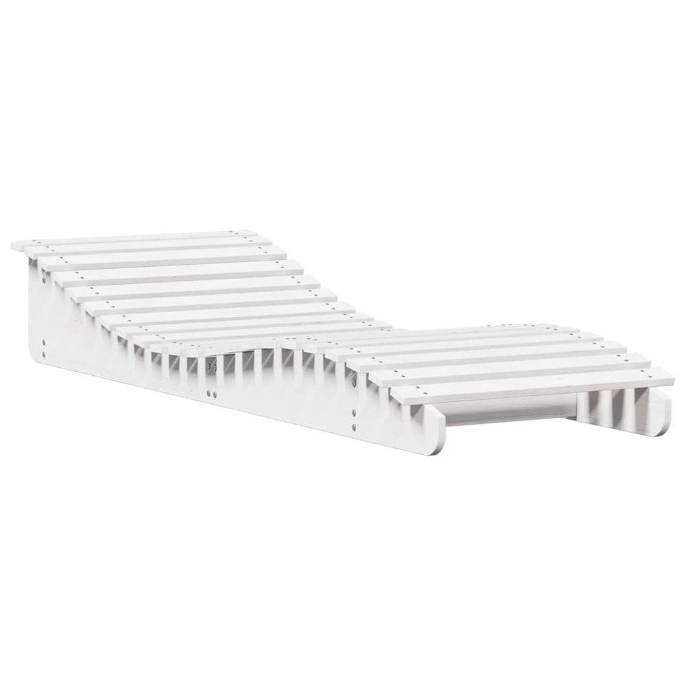 Weiße Kiefer Sonnenliege 205 cm