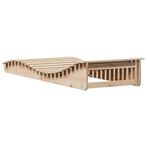 Massivholz Sonnenliege Kiefer 205 cm