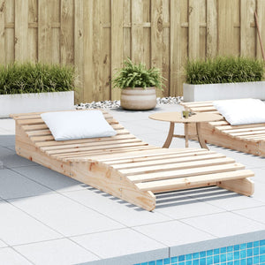 Massivholz Sonnenliege Kiefer 205 cm