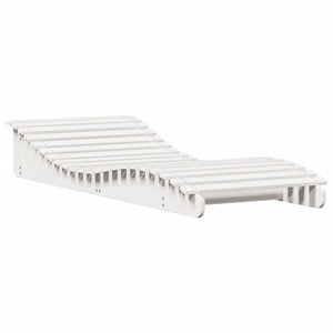 Sonnenliege Weiß Kiefer Massivholz 205 cm