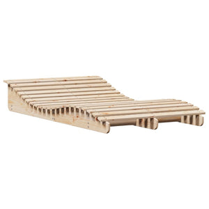 Sonnenliege Kiefer Massivholz 205 cm