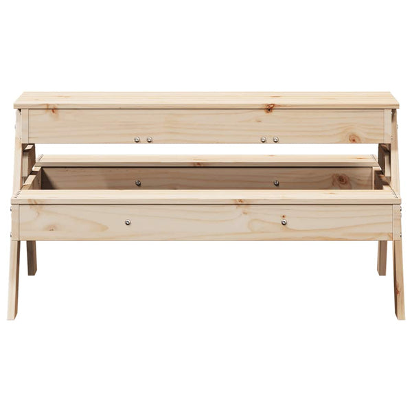Picknicktisch mit Sandkasten Kiefer Massivholz