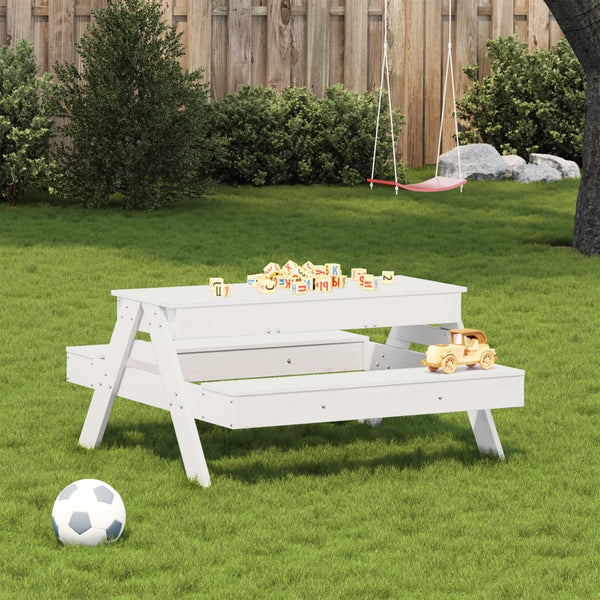 Picknicktisch mit Sandkasten für Kinder