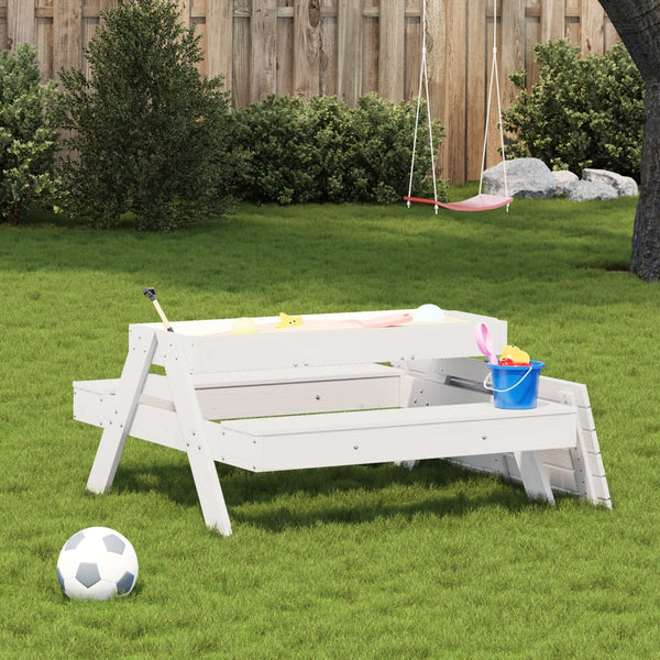 Picknicktisch mit Sandkasten für Kinder