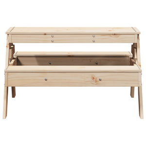 Kinder Picknicktisch Kiefer Massivholz 88x97 cm