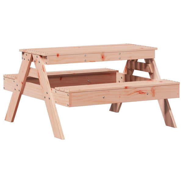Kinder Picknicktisch Massivholz Douglasie 88x97 cm