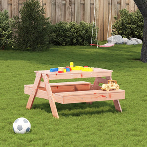 Kinder Picknicktisch Massivholz Douglasie 88x97 cm