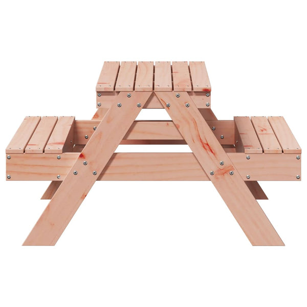 Kinder Picknicktisch Massivholz Douglasie 88x97 cm