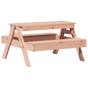 Kinder Picknicktisch Massivholz Douglasie 88x97 cm