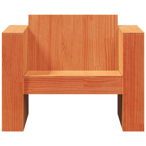 Gartensessel Kiefer Massivholz Wachsbraun