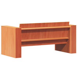 vidaXL Canapé de jardin 2 places marron ciré 134x60x62 cm Pin massif
