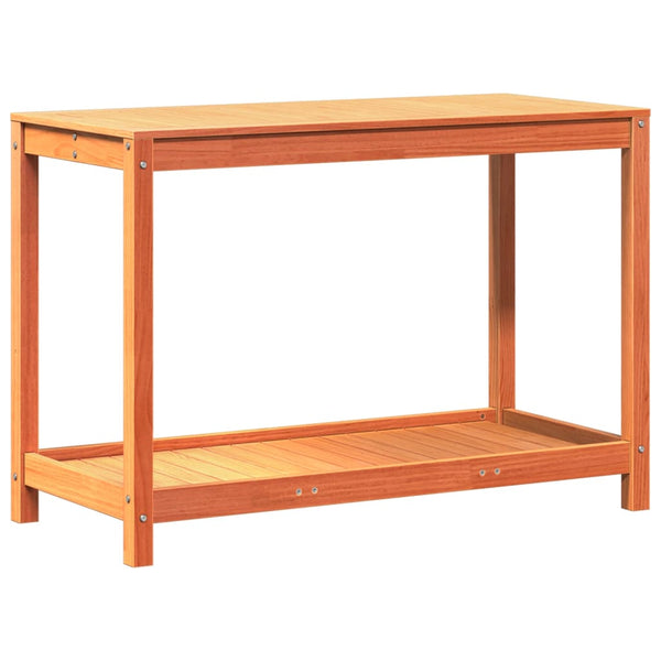 Pflanztisch Kiefer Massivholz Wachsbraun 108cm