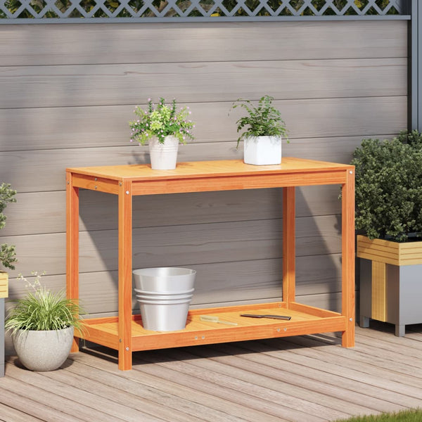Pflanztisch Kiefer Massivholz Wachsbraun 108cm