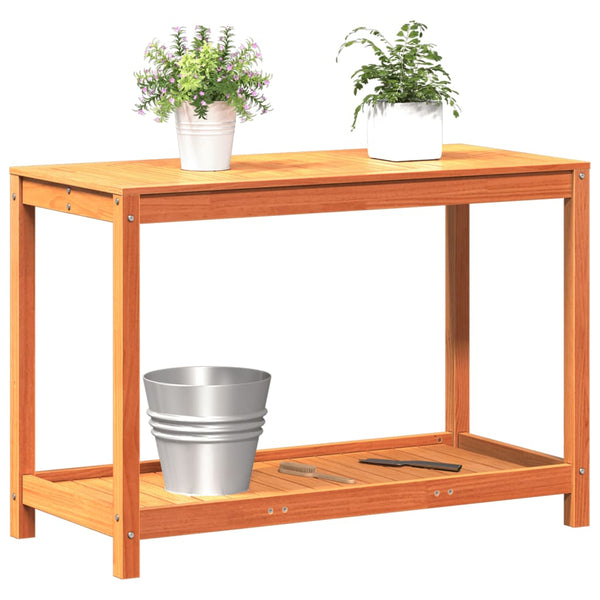 Pflanztisch Kiefer Massivholz Wachsbraun 108cm