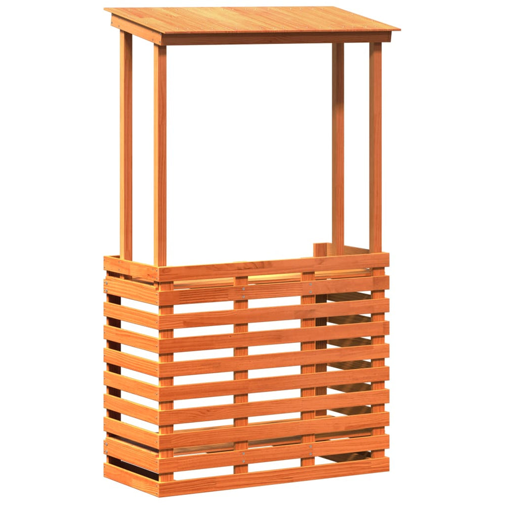 Gartenbar mit Dach aus Kiefernholz