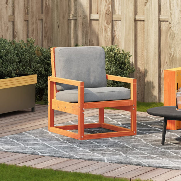 Gartenstuhl Kiefer Massivholz Wachsbraun