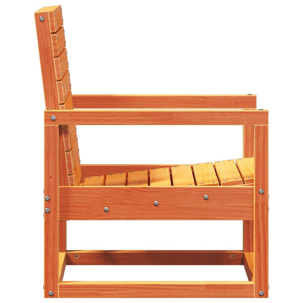 Gartenstuhl Kiefer Massivholz Wachsbraun
