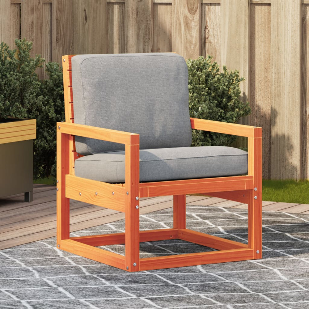 Gartenstuhl Kiefer Massivholz Wachsbraun