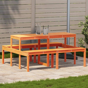 Picknicktisch Wachsbraun Kiefer Massivholz 160cm