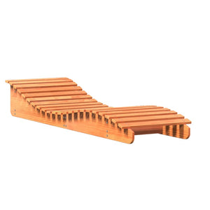 Sonnenliegen 2er Set, Kiefer Massivholz, Wachsbraun