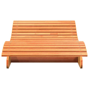 vidaXL Bain de soleil ciré marron 205x80x31,5 cm pin massif