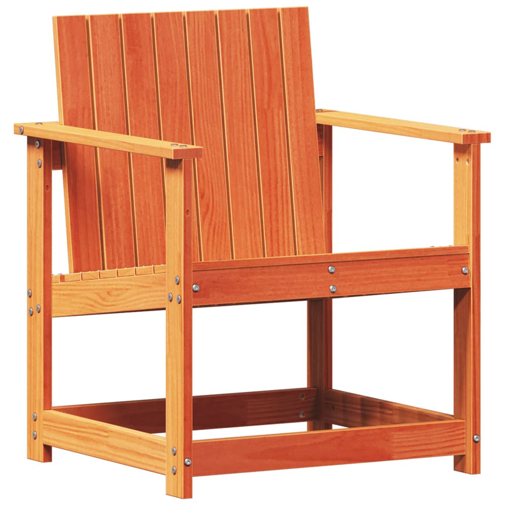 Gartenstuhl Kiefer Massivholz Wachsbraun