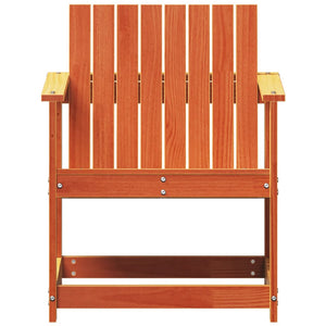 Gartenstuhl Kiefer Massivholz Wachsbraun