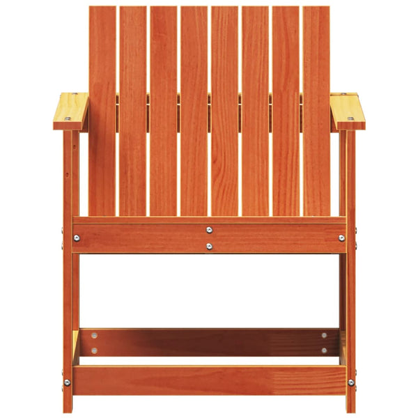 Gartenstuhl Kiefer Massivholz Wachsbraun