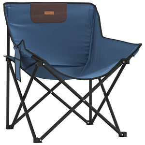 2er Set Campingstühle Klappbar mit Tasche Blau
