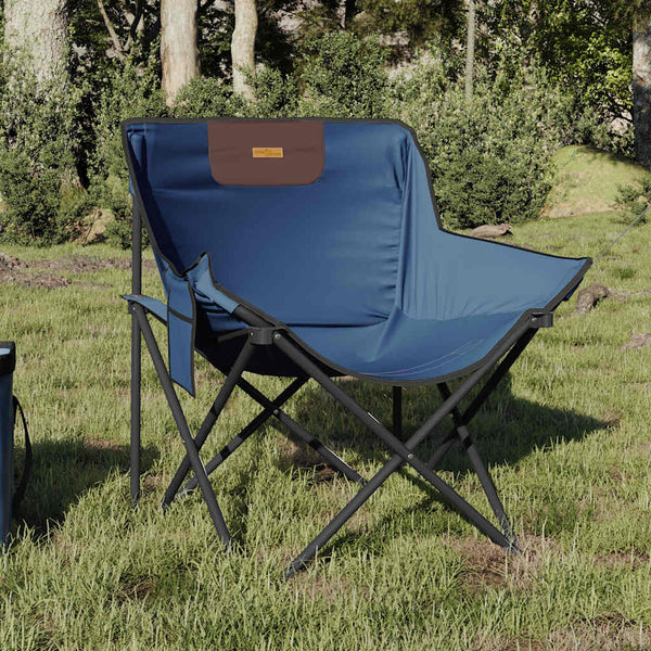 2er Set Campingstühle Klappbar mit Tasche Blau