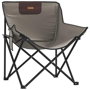 Klappbare Campingstühle 2er Set Grau