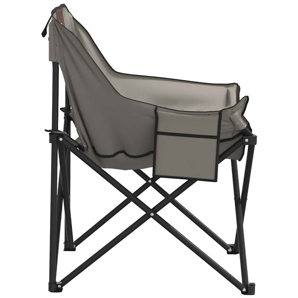 Klappbare Campingstühle 2er Set Grau