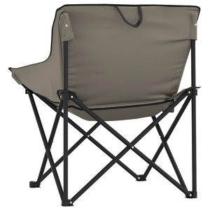Klappbare Campingstühle 2er Set Grau