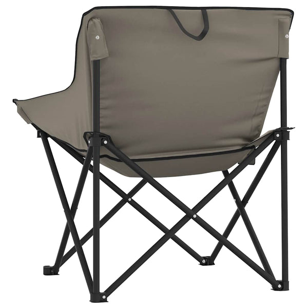 Klappbare Campingstühle 2er Set Grau