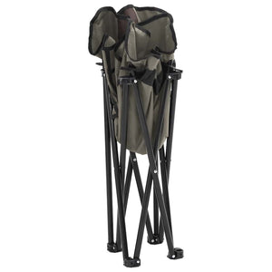 Klappbare Campingstühle 2er Set Grau