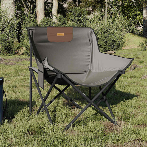 Klappbare Campingstühle 2er Set Grau