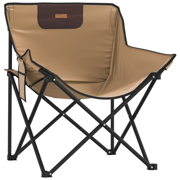 Klappbare Campingstühle 2er-Set Braun