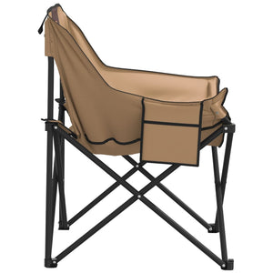 Klappbare Campingstühle 2er-Set Braun