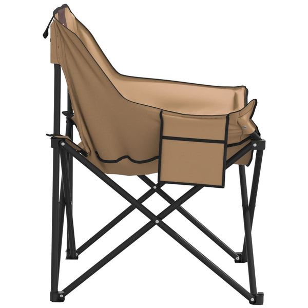 Klappbare Campingstühle 2er-Set Braun