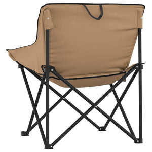 Klappbare Campingstühle 2er-Set Braun